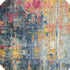 2' X 6' Blue And Yellow Abstract Power Loom Non Skid Area Rug